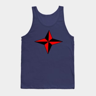 Black & Red Star Tank Top